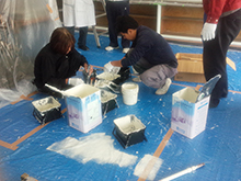 2014年11月16日　小田原市立泉中学校　音楽室塗装写真４