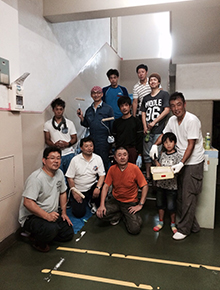 2015年7月4日　小田原市立曽我小学校　廊下・壁塗装写真１